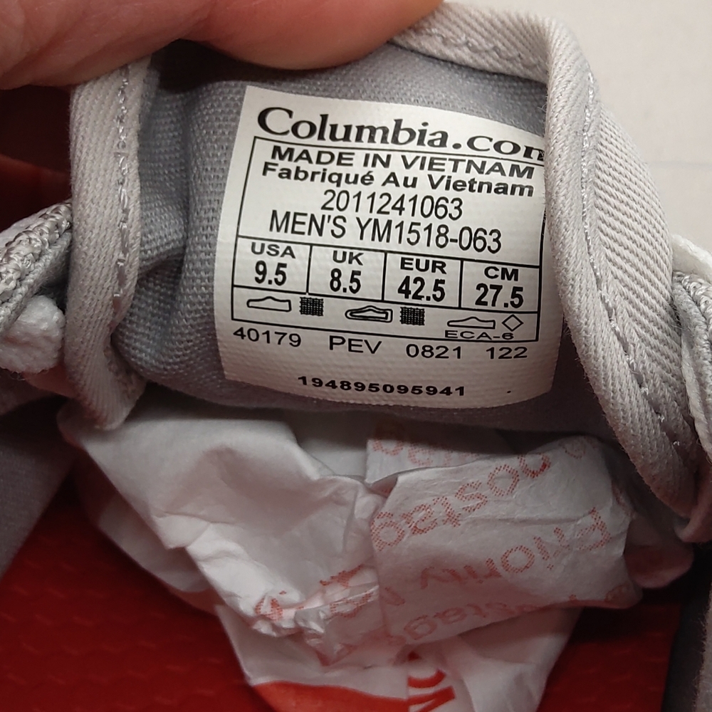 COLUMBIA Men's PFG Lace-up Canvas Shoes NWT - 9.5 - Picture 10 of 11
